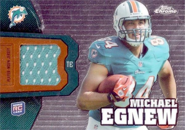 Michael Egnew relic jersey patch football card 2012 Topps Chrome Rookie #RR16 - Image 1 of 1