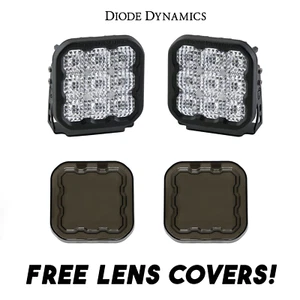 Diode Dynamics SS5 Pro LED Flood Light Kit w/ Multi Backlight Colors & Covers - Picture 1 of 9