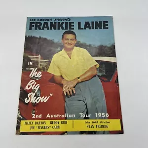 Vintage Concert Program Frankie Lane 1956 Page Ads Qantas TAA Radio Lee Gordon - Picture 1 of 14
