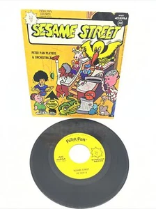 Sesame Street Record 45 RPM Peter Pan Records F1248 Vintage PP1077 Rubber Duckie - Picture 1 of 7