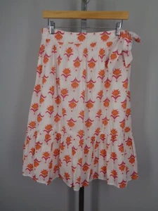 J Crew Floral Tiered Faux Wrap Skirt Size 4 - Picture 1 of 8