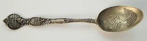 Antique Sterling Souvenir California Pasadena Ostrich Bowl Spoon Jos. Mayer Bros - Picture 1 of 7