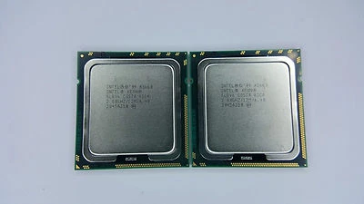 Matched pair INTEL XEON HEX CORE X5660 SLBV6 2.8 GHZ 12MB 3200 MHZ 2PC PROCESSOR - Image 1 of 4