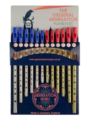 Generation Music Tin Whistle Penny Whistle Irish Flute Pocket Whistle - Image 1 of 4