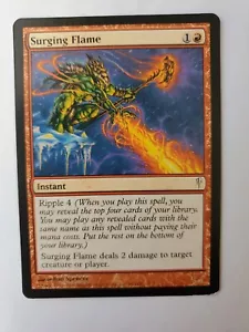 MTG Magic The Gathering Card Surging Flame Instant Red Coldsnap 2006 - Picture 1 of 2