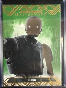 STAR WARS 2017 TOPPS MASTERWORK 22 GREEN PARALLEL BASE K-2SO #/99 - Picture 1 of 2
