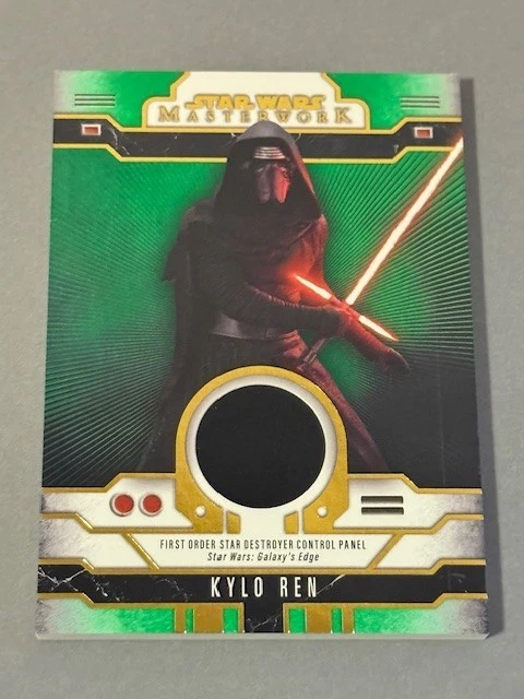 Kylo Ren Relic Prop /99 Star Wars Topps Masterwork Star Destroyer Panel Green sp - Image 1 of 3