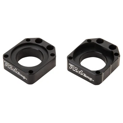 Bloques de eje de billet reversible Ride Engineering negros para Kawasaki KX450F 2006 Foto 1 de 3