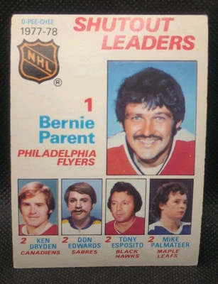 Bernie Parent Dryden Esposito Shutout Leaders 1978-79 O-Pee-Chee Hockey #70 - Image 1 of 3
