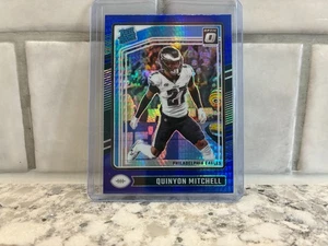 2024 Optic Football - Blue Hyper Prizm - Quinyon Mitchell RC Eagles # 282 - Picture 1 of 2