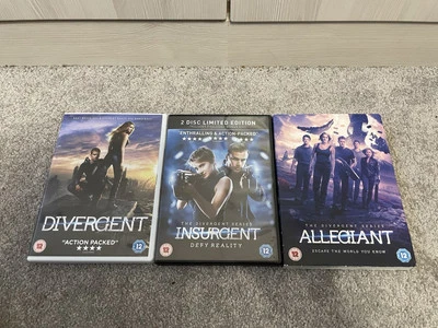 The Divergent Trilogy Series DVD x3 - Image 1 of 4