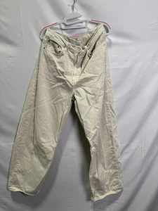 Citizens of Humanity Off-White Miro Barrel Jeans Size 31 with Stains - Picture 1 of 7