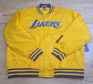 NBA Ultra Game Los Angeles Lakers Satin Gold Jacket Size X-Large - Bild 1 von 8
