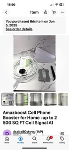 Amazboost Booster de téléphone portable pour la maison - jusqu'à 2 500 pieds carrés signal cellulaire A1 - Photo 1 sur 5