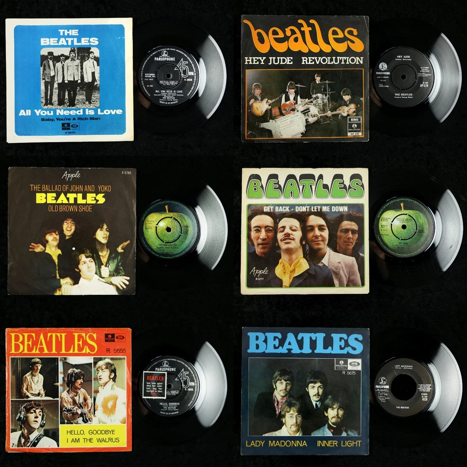 THE BEATLES - DENMARK - MONO - 7" SINGLES - SAMMLUNG (3) - Bild 1 von 4