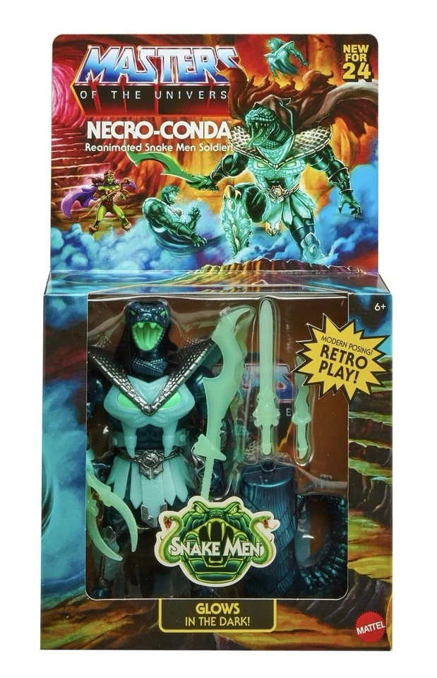 Figura de acción Masters of the Universe Origins NECRO-CONDA | Snake Men Soldier Foto 1 de 2