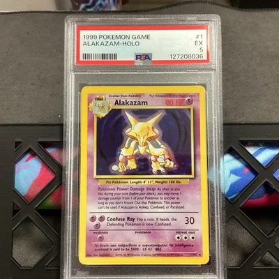 1999 POKEMON GAME #1 ALAKAZAM-HOLO PSA 5📈🔥 - Image 1 of 2