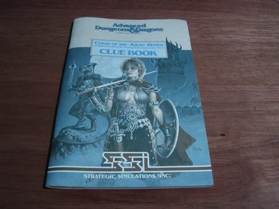 Commodore AD&D CURSE of the AZURE BONDS CLUE BOOK, SSI PC, Amiga, Macintosh - Image 1 of 4