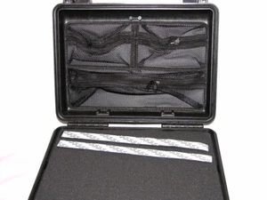 New Black Armourcase 1450 case includes cubed foam + Lid Organizer + nameplate - Picture 1 of 4