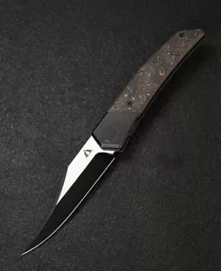 CMB Zetsu CMB-09C Titanium+Carbon Fiber Handle M390 Steel Pocket Folding Knife - Picture 1 of 4