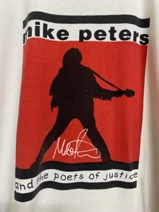 Mike Peters e i poeti di giustizia 1992 camicia bianca 1 lato regalo unisex - Foto 1 di 3