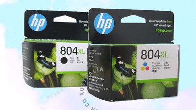 Genuine HP 804XL , HP 804 Value Packs High Yield  Ink Cartridges for HP Envy - image 1 of 3