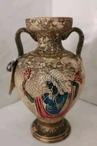 Griechische Vase antik Mit Motiv Aphrodite Göttin - Handmade - Bild 1 von 4