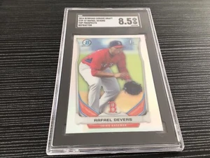 2014 Bowman Chrome Draft Top Prospects Refractor Rafael Devers #CTP37  SGC 8.5 - Picture 1 of 3