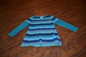 F10- Maggie Breen Too Long Sleeve Sheer Top/Tunic Size 6X - Picture 1 of 2