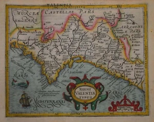 SPANIEN - VALENCIA - REGNI VALENTIAE TYPUS. FÜR MERCATOR'S ATLAS MINOR, 1632. - Bild 1 von 1