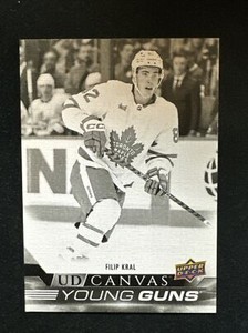 22-23 UD Series 2 Hockey SP Black And White Young Guns Canvas C237 Filip Kral