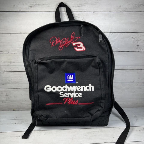 Vintage NASCAR Dale Earnhardt 3 GM Goodwrench Service + Backpack #3 Hard Bottom Cover