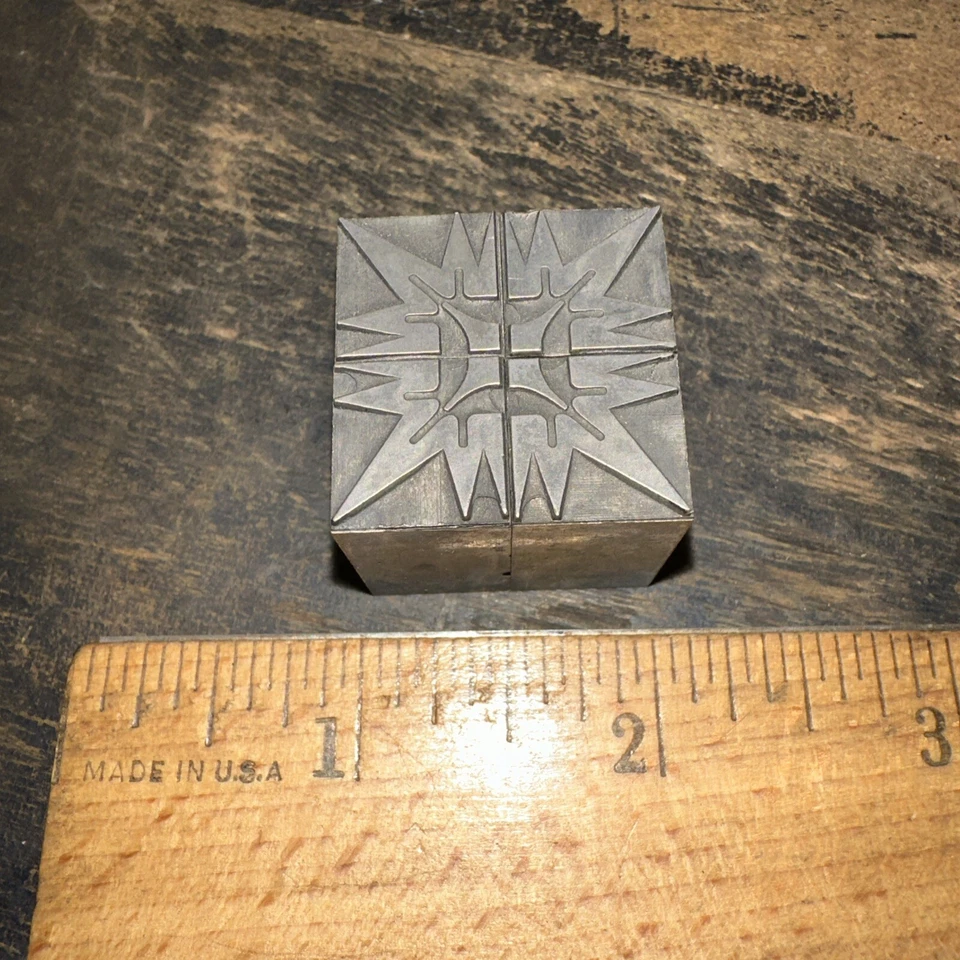 Print Blocks “ Ornamental Borders “ Georgeous Details!! Starburst Pattern - Image 1 of 4