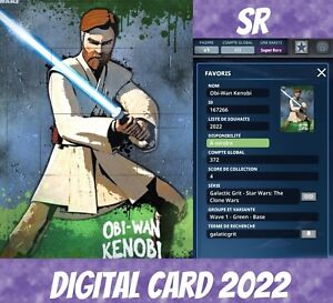 Topps Star Wars SR Obi-Wan kenobi galactic Grit clone Wars green 2022 Digital