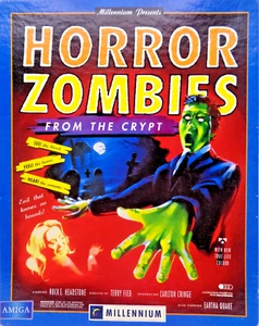 COMMODORE AMIGA -- HORROR ZOMBIES FROM THE CRYPT ( MILLENNIUM ) - Picture 1 of 11