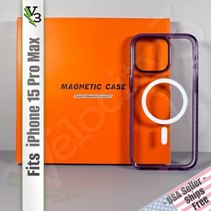 Case for iPhone 15 Pro Max - Sparkling Purple | Magnetic | Sleek, Slim & Stylish - Picture 1 of 16
