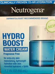 Neutrogena Hydro Boost Water Cream Fragrance Free Extra Dry Skin 1.7 FL OZ - Picture 1 of 6