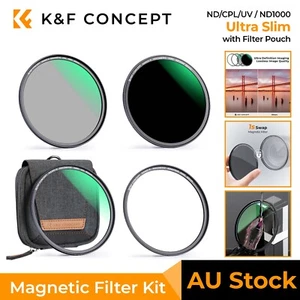 K&F Concept MCUV CPL ND1000 Magnetic Filter Kit 49/52/55/58/62/67/72/77/82mm - Picture 1 of 101