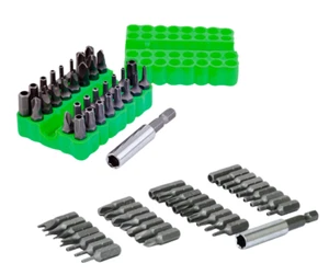 Screwdriver Security Bit Set 33pcs Tamperproof Hex Key Spanner Torx Tri-Wing - Picture 1 of 2