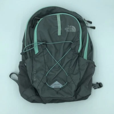 The North Face Jester Womens Gray Blue Hiking Day Laptop Sleeve Backpack - Image 1 of 4