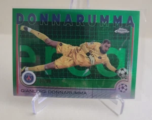 2024-25 TOPPS CHROME UEFA GIANLUIGI DONNARUMMA GREEN PRISM REF #163 Ser #32/99 - Picture 1 of 2