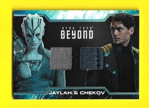 2017 Star Trek Beyond Dual Costume Relic DC5 Jaylah & Lt. Chekov