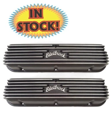 Cubierta de válvula Edelbrock 41603 Classic Series para Ford V8 1962-95 acabado negro Foto 1 de 4