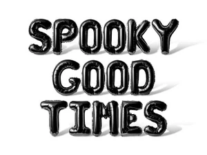 SPOOKY GOOD TIMES Letter Balloon Banner - DIY Halloween Party Supply Decorations - Picture 1 of 55