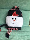Holiday Snowman Fleece Face Wallhanging-Boston Red Sox-8? New Handmade By Niko