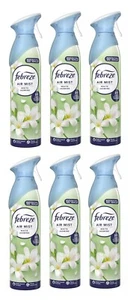 6 x Febreze Air Mist Freshener White Jasmine 185ml - Picture 1 of 1