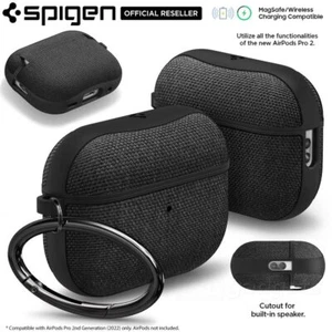 For Apple AirPods Pro 2 Case SPIGEN Urban Fit Hard Fabric Skin Slim Bumper Cover - Picture 1 of 22