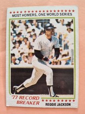 REGGIE JACKSON New York YANKEES 1978 TOPPS Record Breaker BASEBALL CARD #7