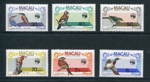 Macao Scott 494-99 1984 Birds MNH Cover