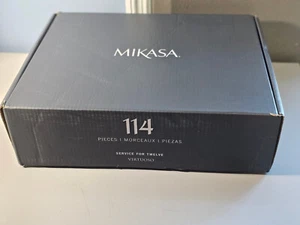 Mikasa Virtuoso Set Posate e Caddy 114 Pezzi - Servizio per 12 - Nuovo con scatola!! - Foto 1 di 5
